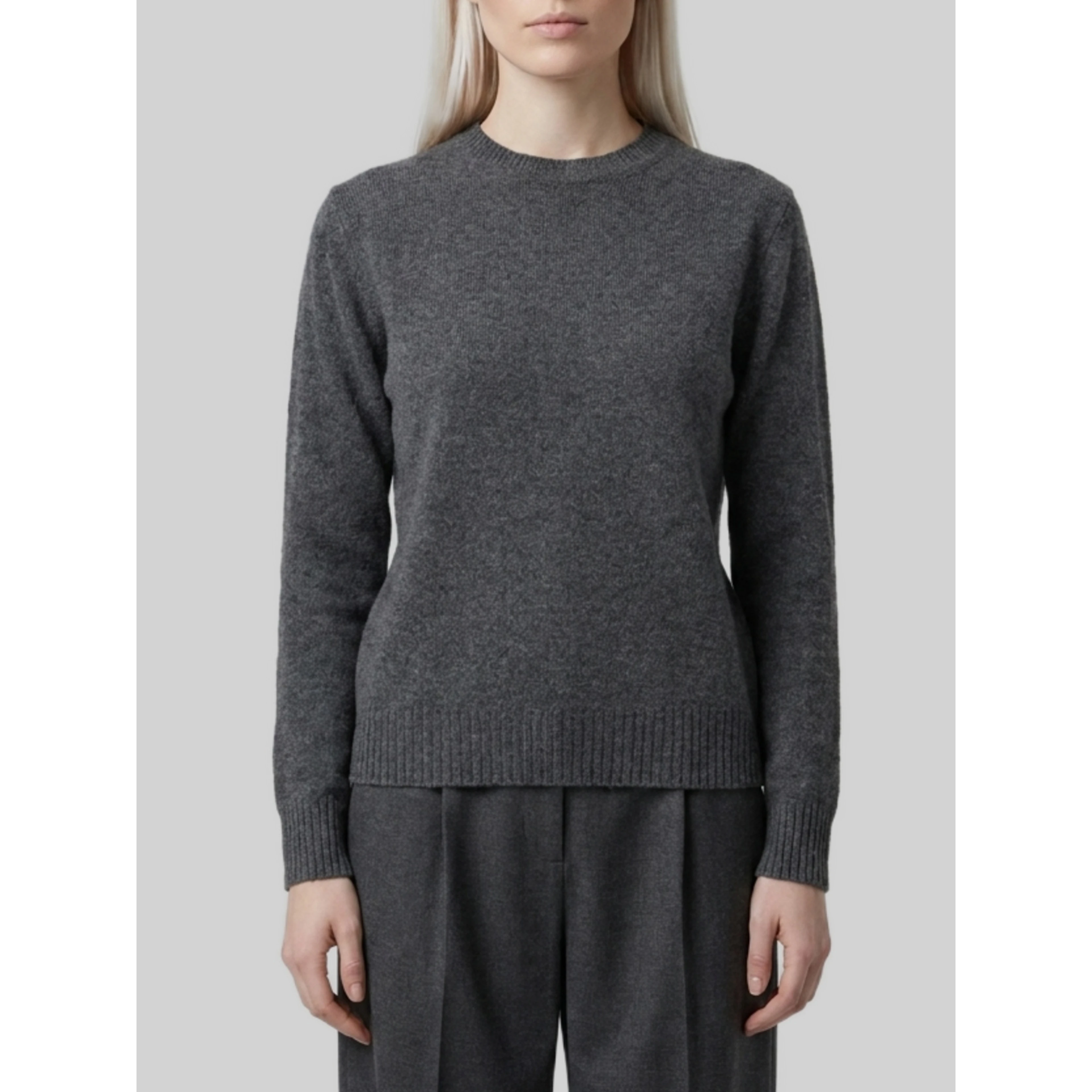 Lume sweater in dark grey cashmere