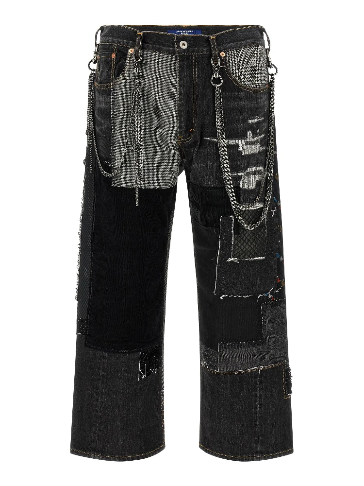 Blue Cotton Jeans Denim