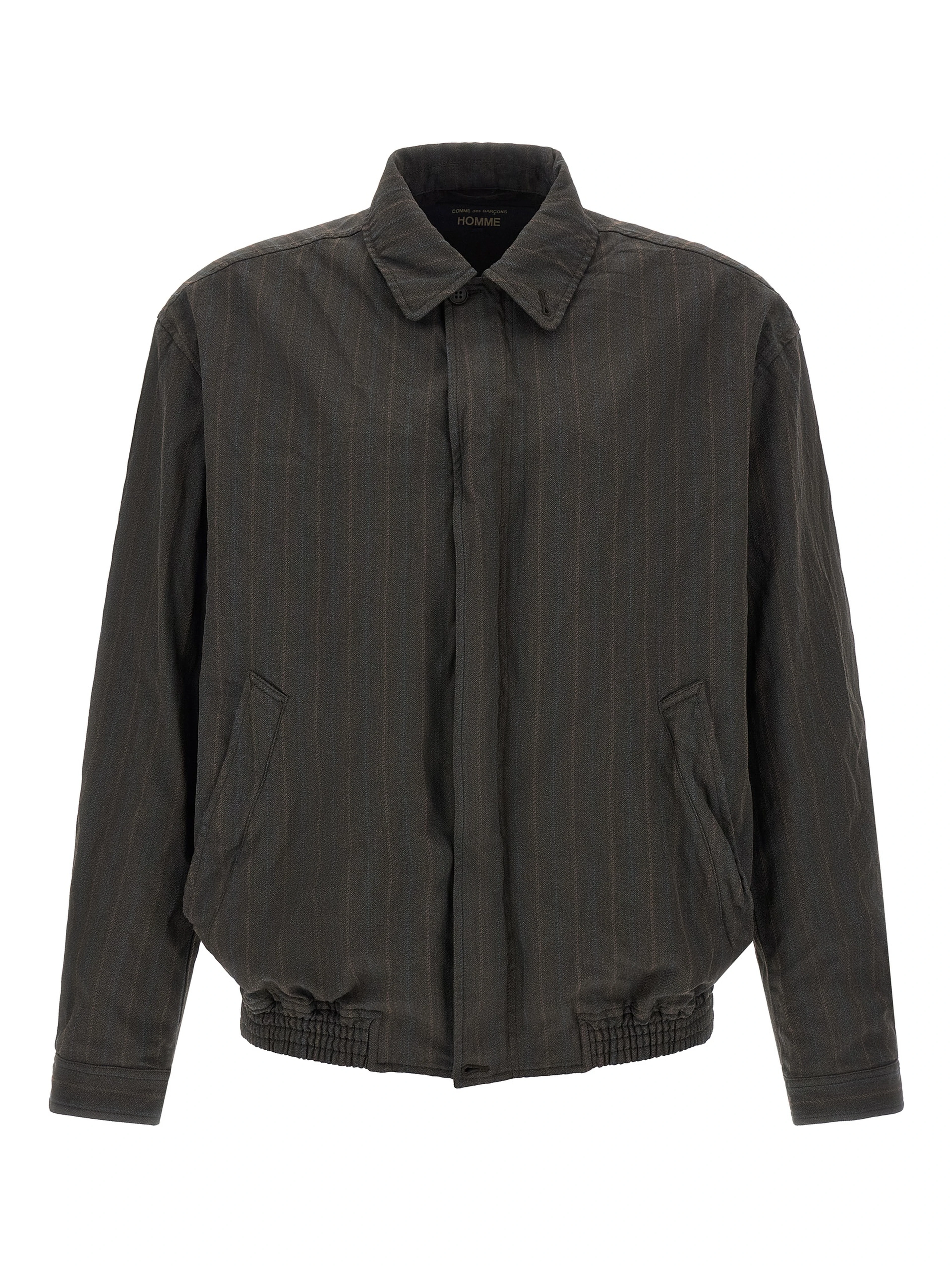 Brown Polyester Bomber