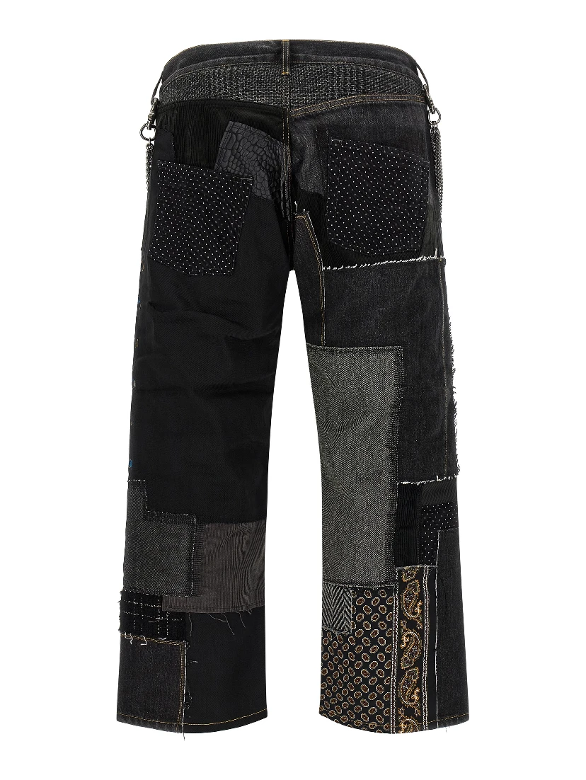 Blue Cotton Jeans Denim