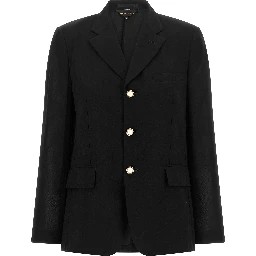 Black Polyester Blazer