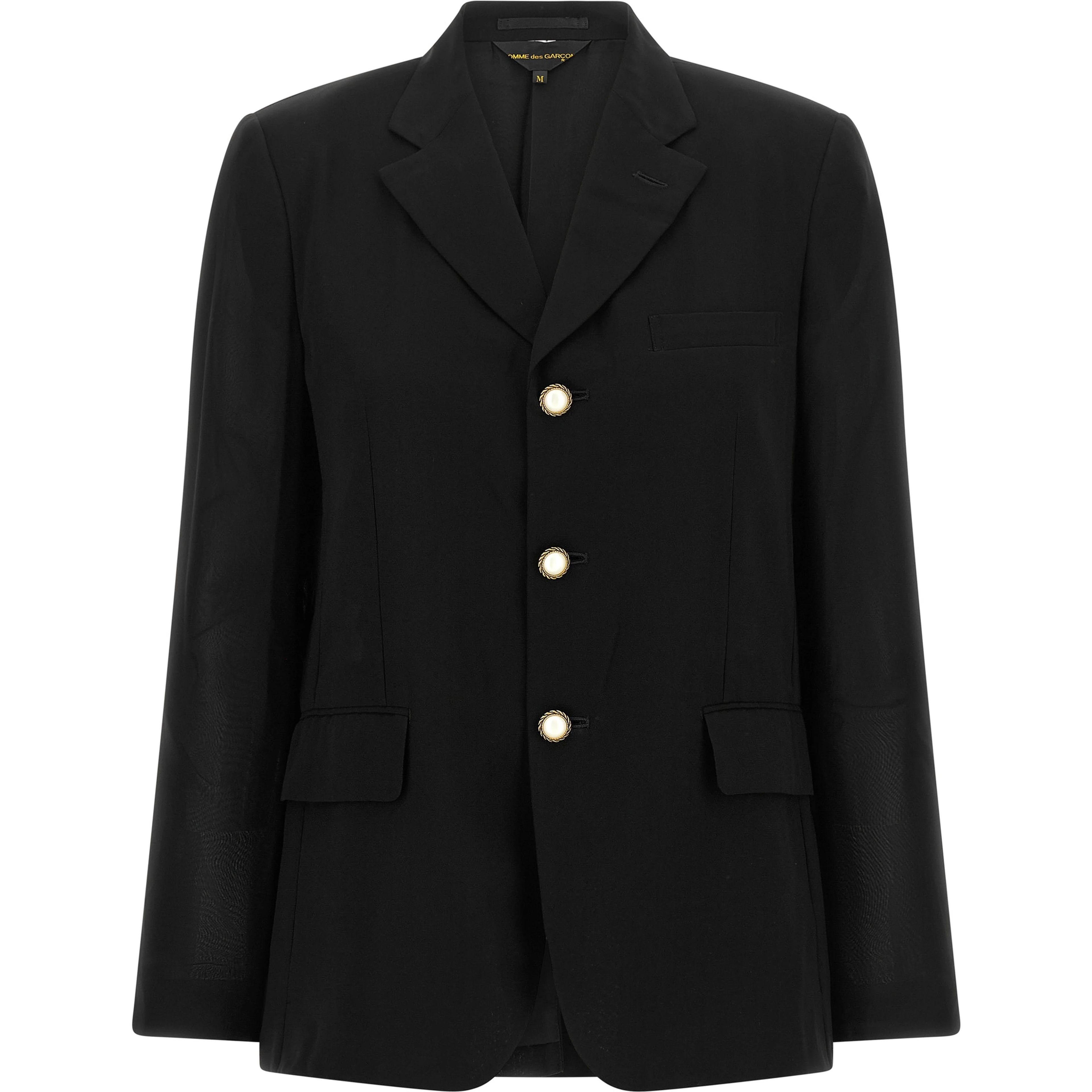 Black Polyester Blazer