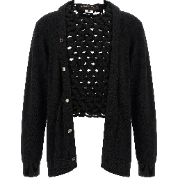 Black Wool Cardigan