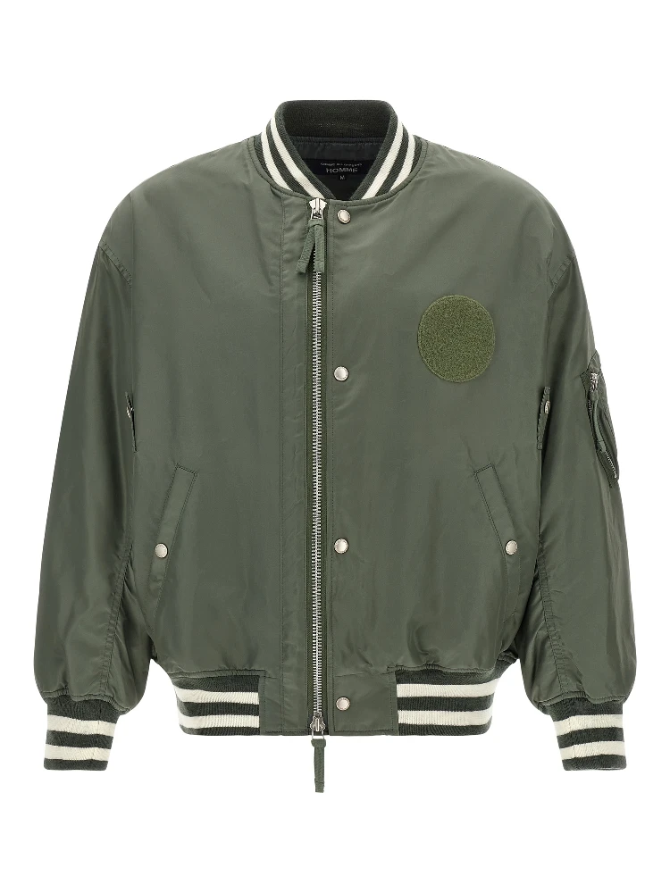 Bicolor Nylon Bomber