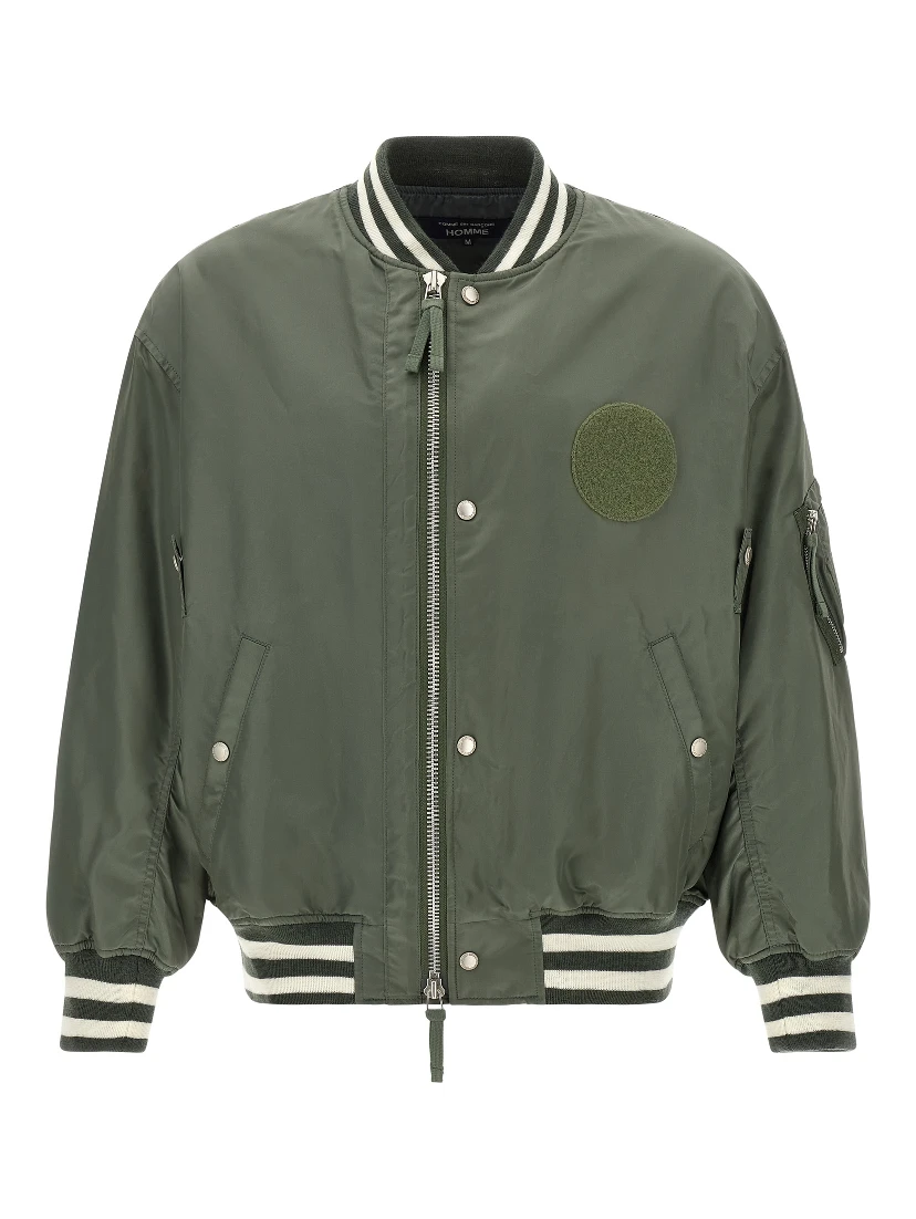 Bicolor Nylon Bomber