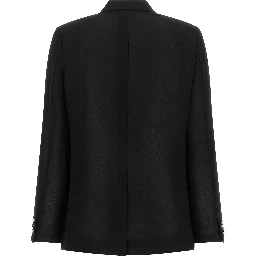Black Polyester Blazer