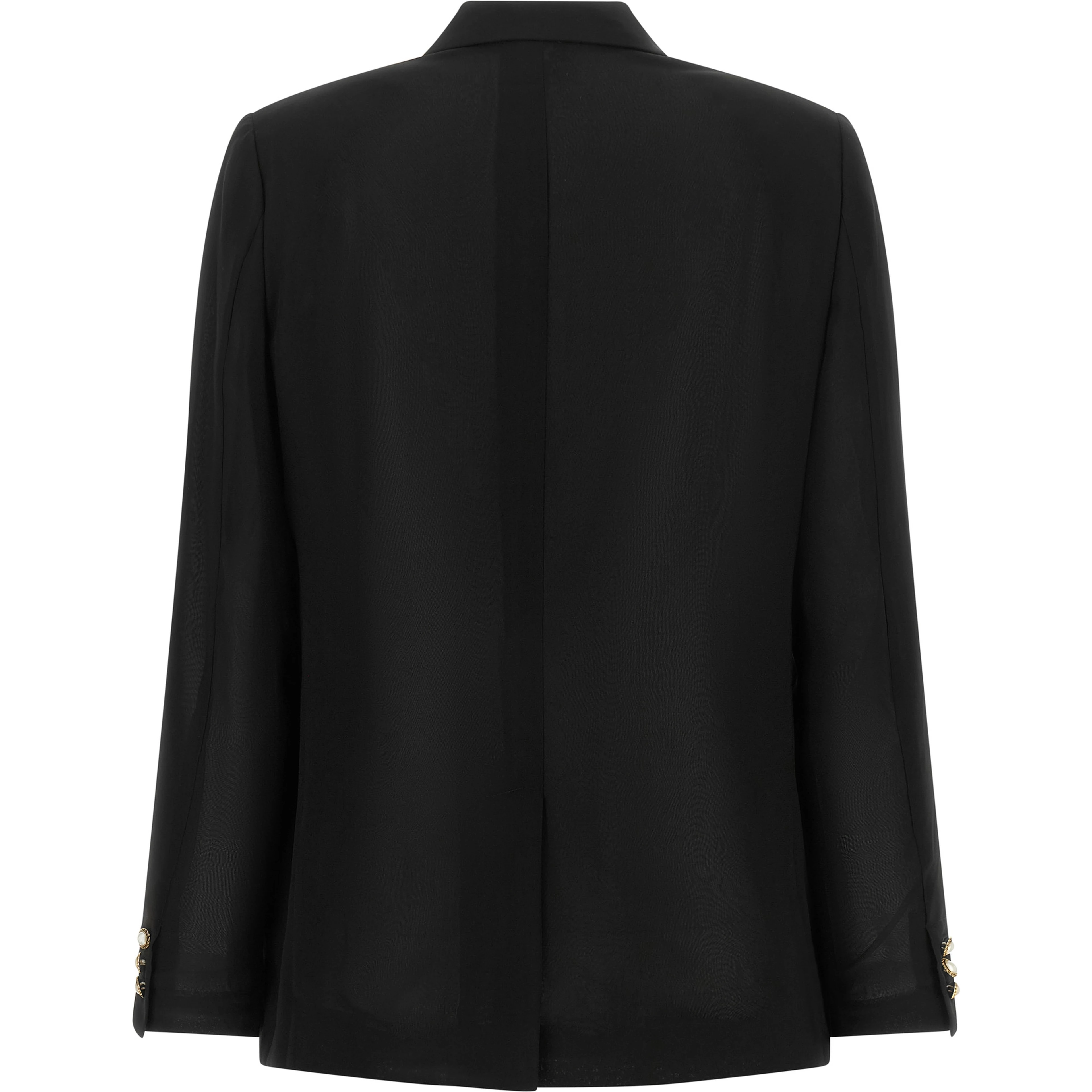 Black Polyester Blazer