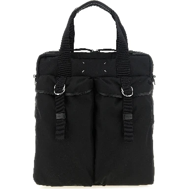 Black Polyamide Tote Bag