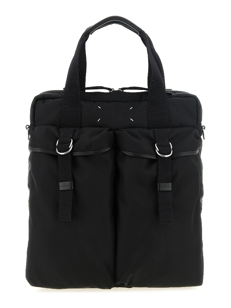 Black Polyamide Tote Bag