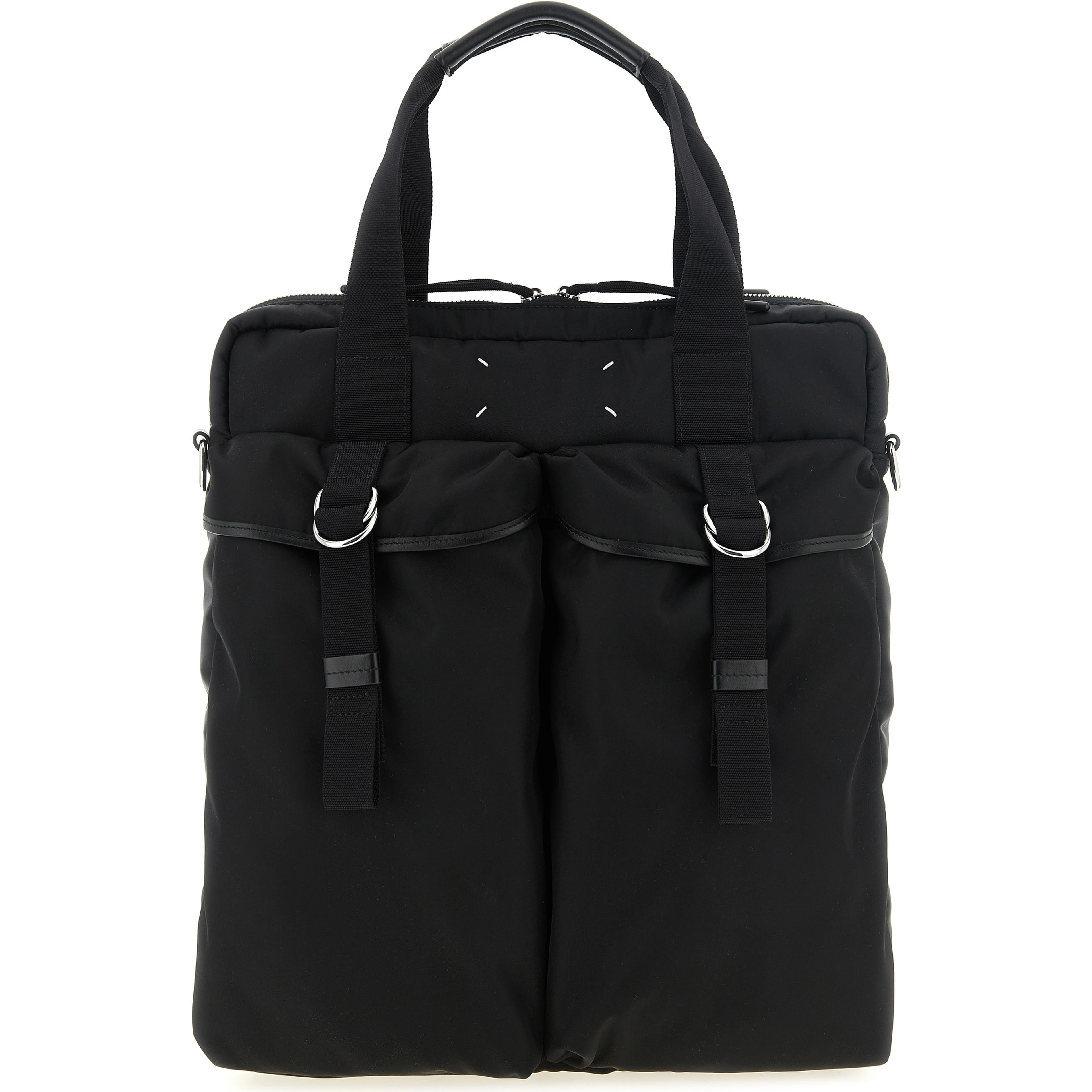 Black Polyamide Tote Bag