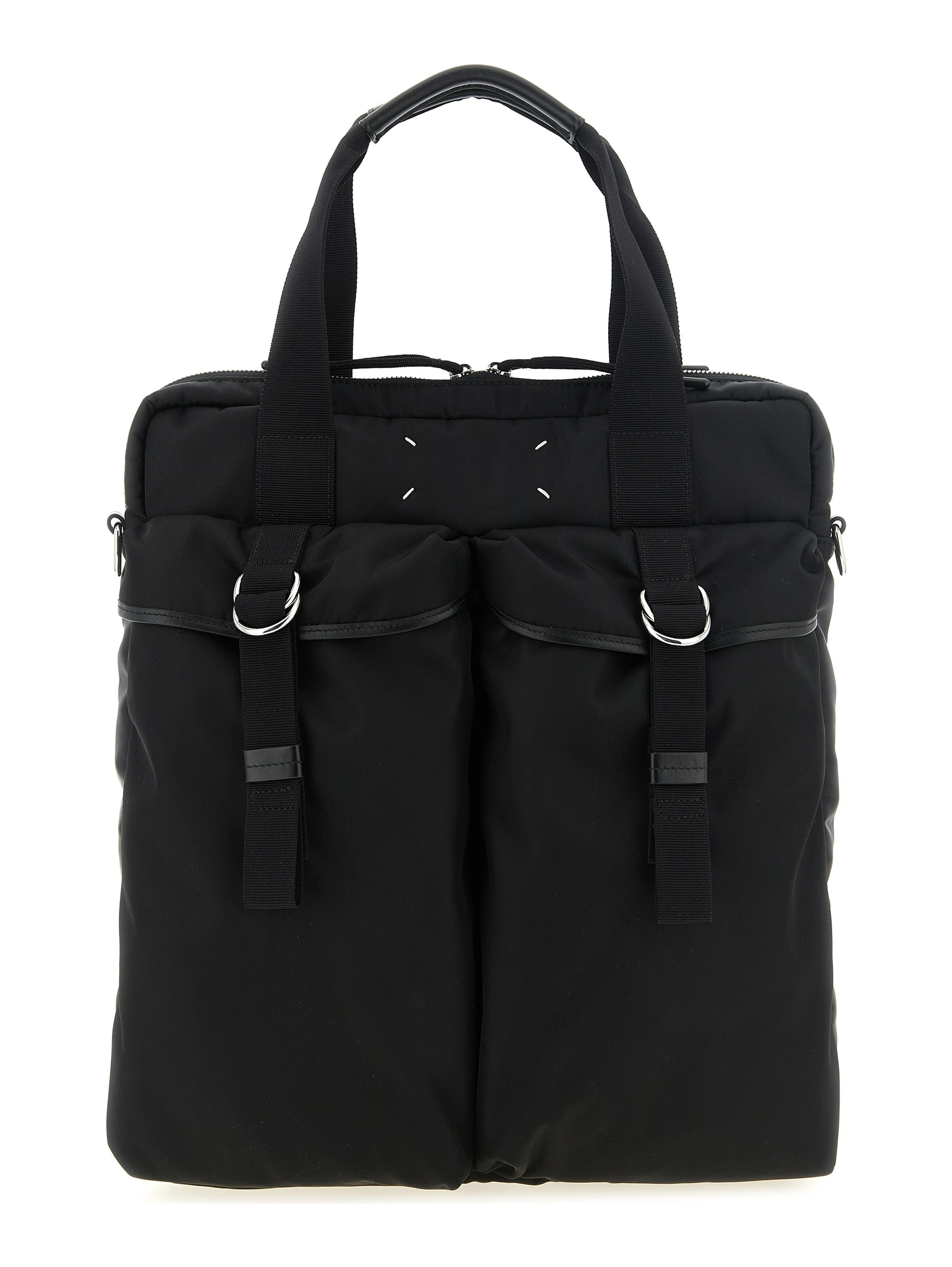 Black Polyamide Tote Bag