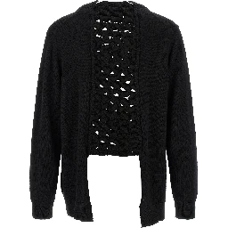 Black Wool Cardigan