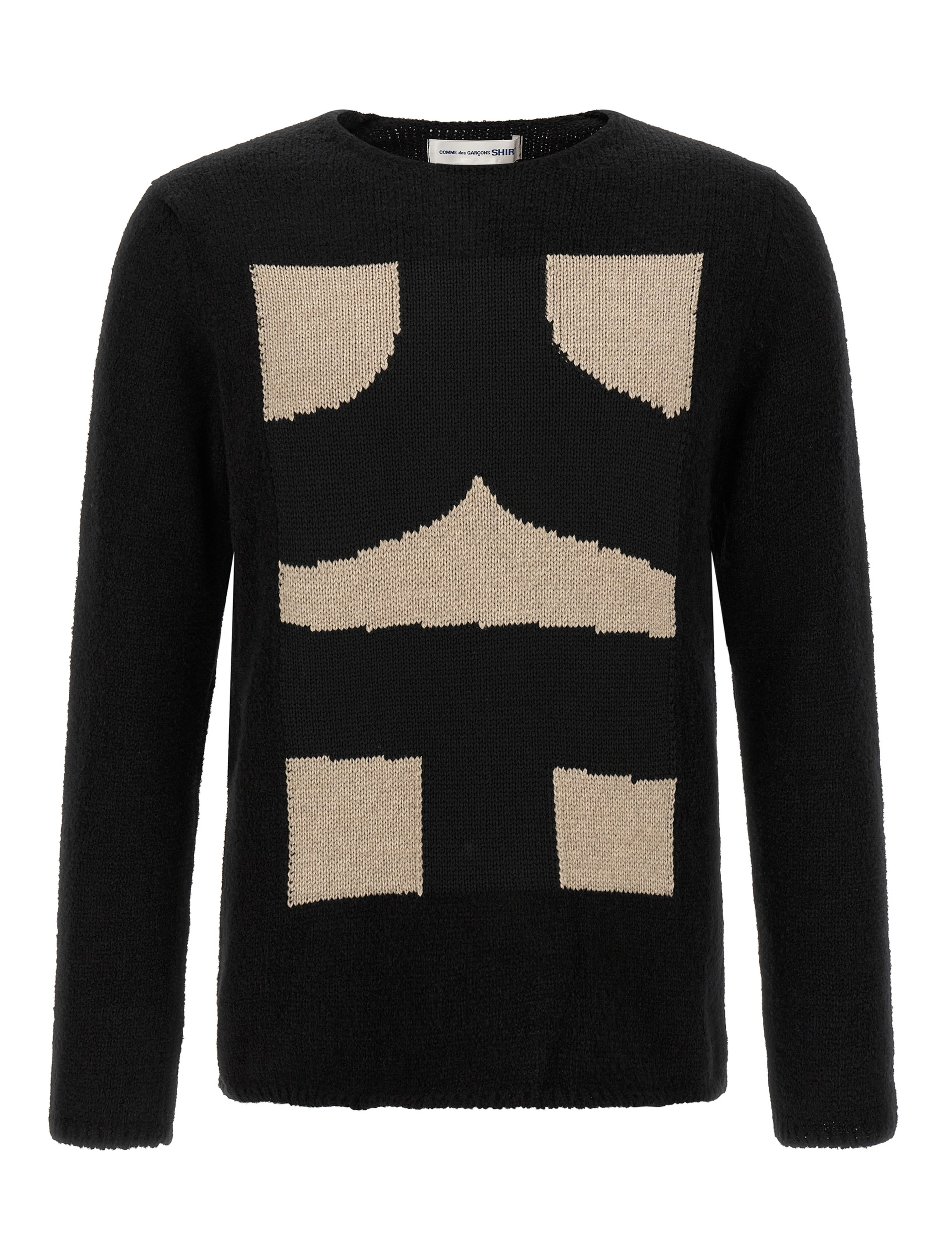 Black Polyester Cardigan