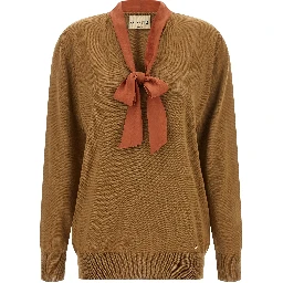 Brown Cashmere Cardigan
