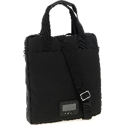 Black Polyamide Tote Bag