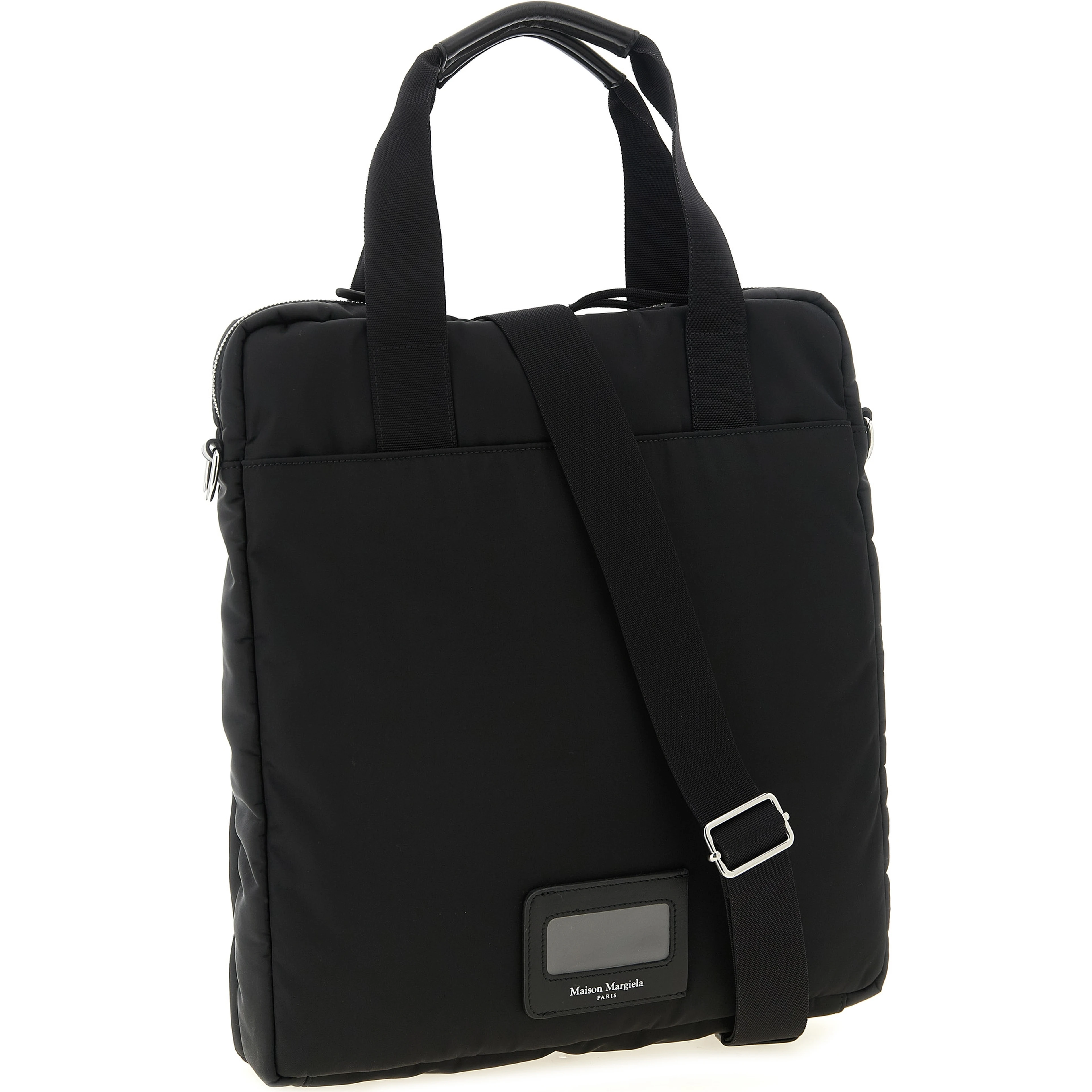 Black Polyamide Tote Bag