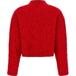 Red Wool Cardigan