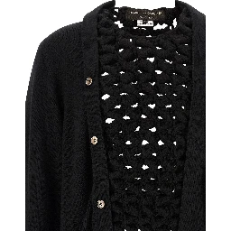 Black Wool Cardigan