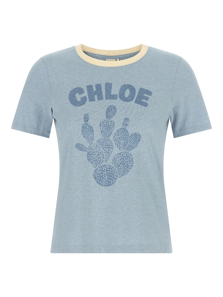 Blue Cotton T-Shirt