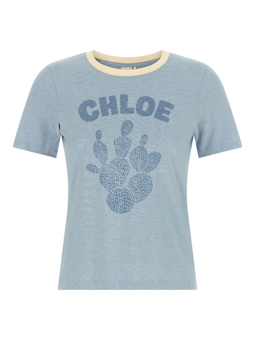 Blue Cotton T-Shirt