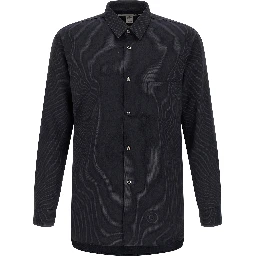 Blue Polyester Blouse