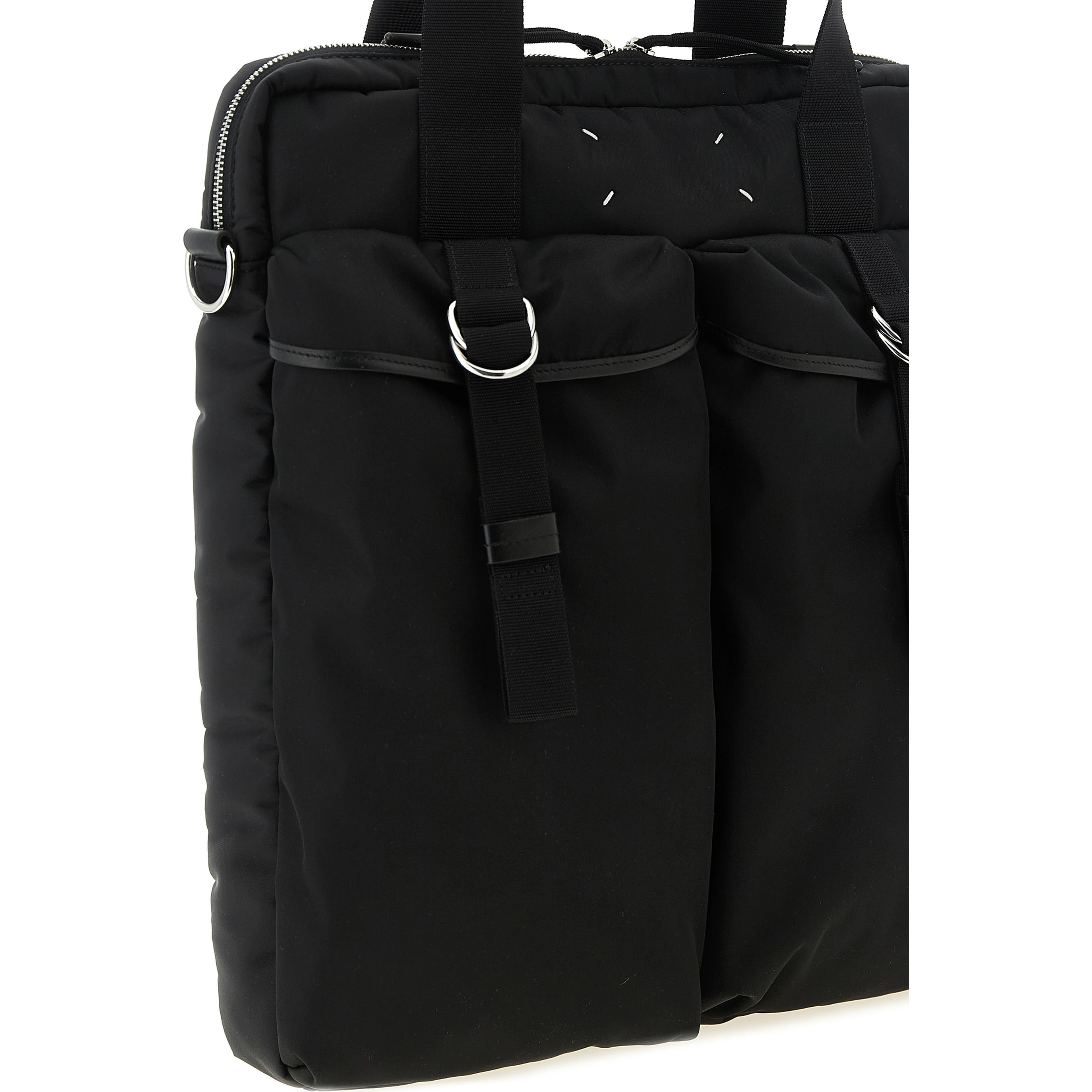 Black Polyamide Tote Bag
