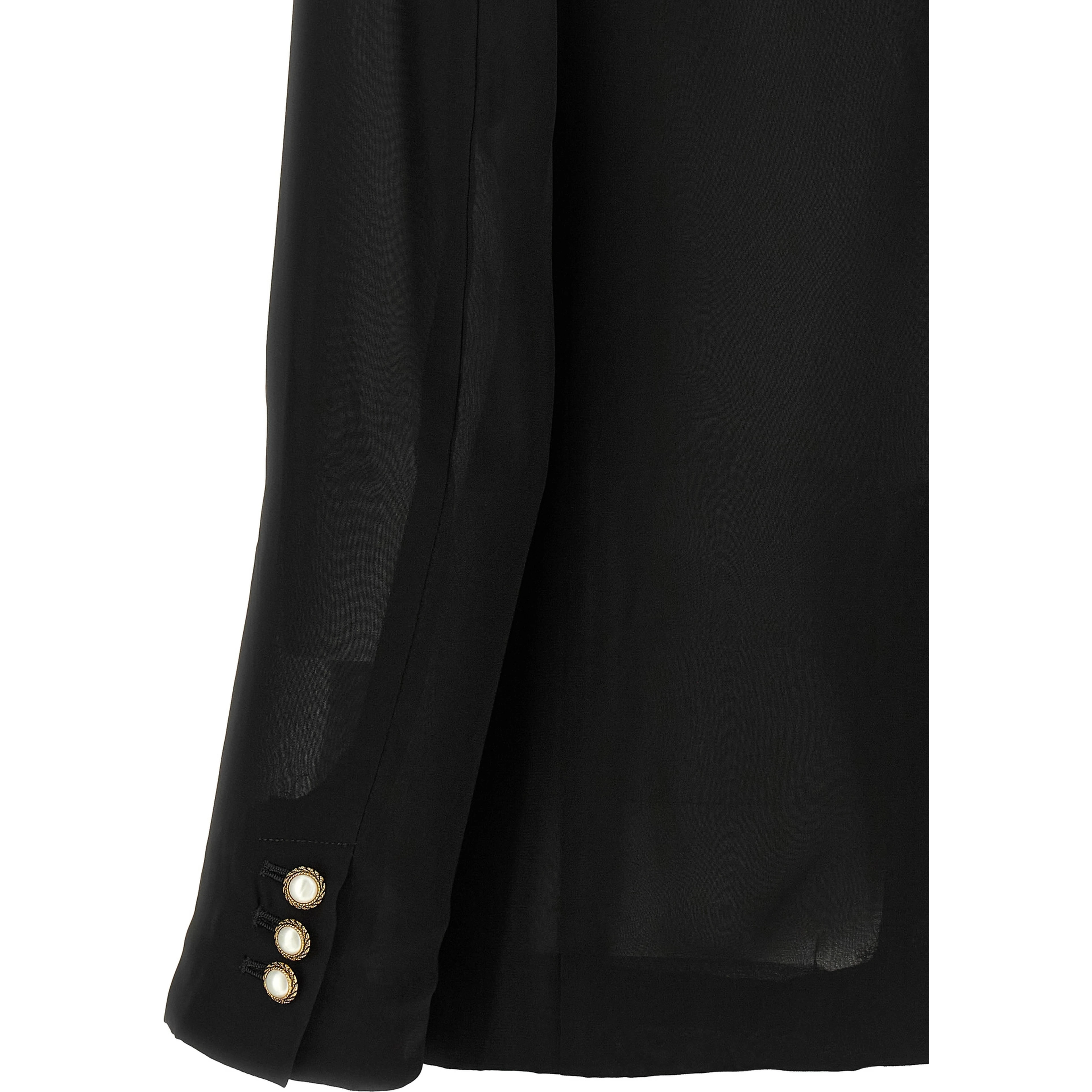 Black Polyester Blazer