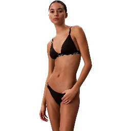 Black Recycled Polyester Bikini