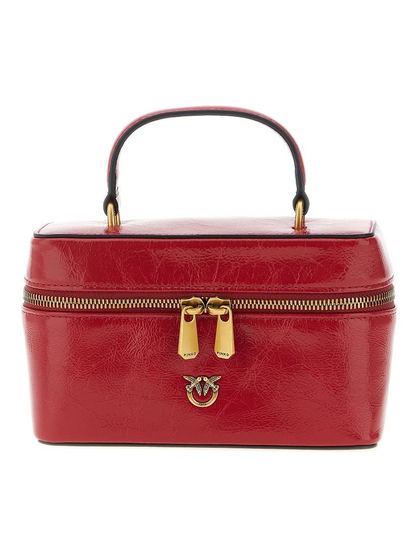 Red Calfskin Crossbody Bag