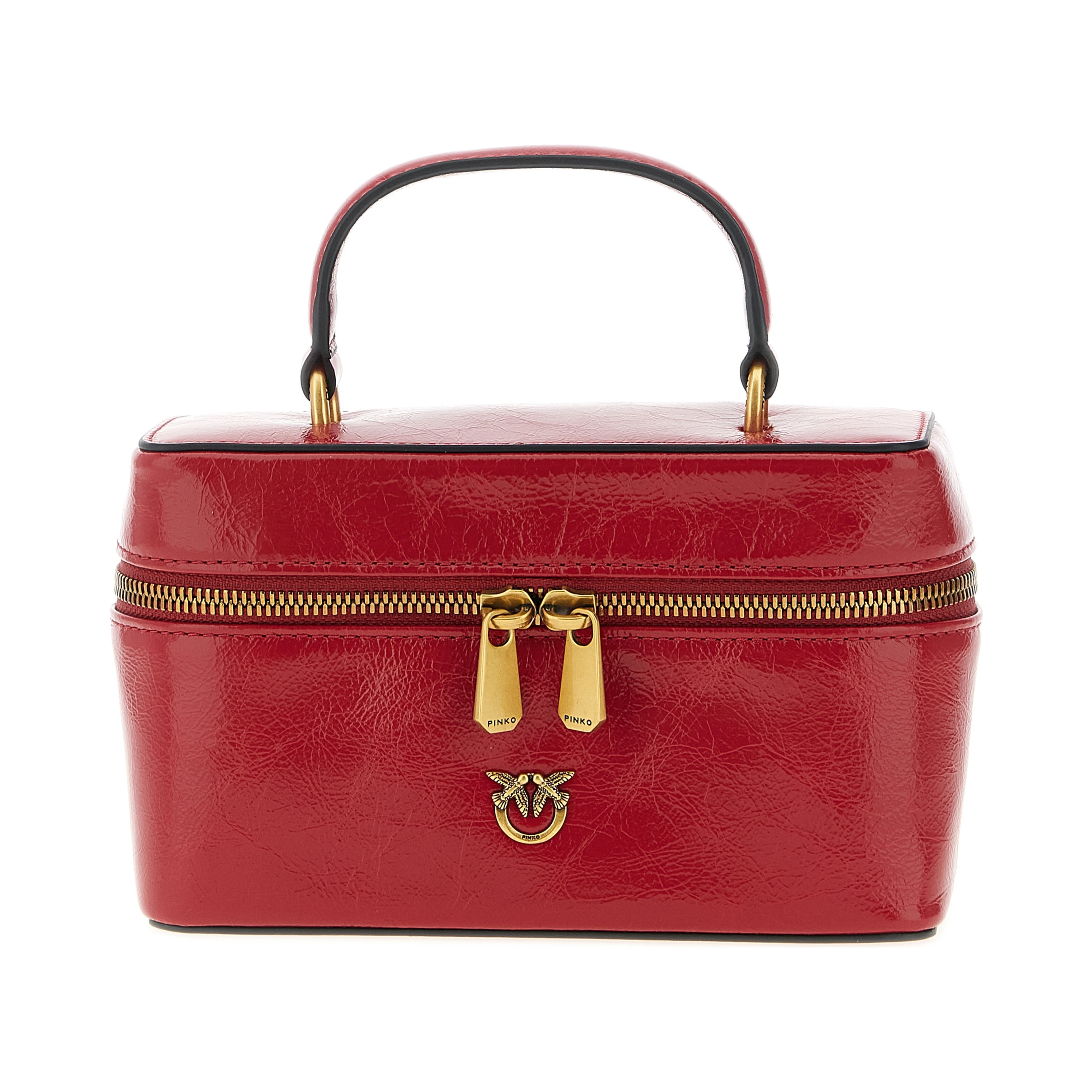 Red Calfskin Crossbody Bag
