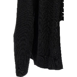 Black Wool Cardigan