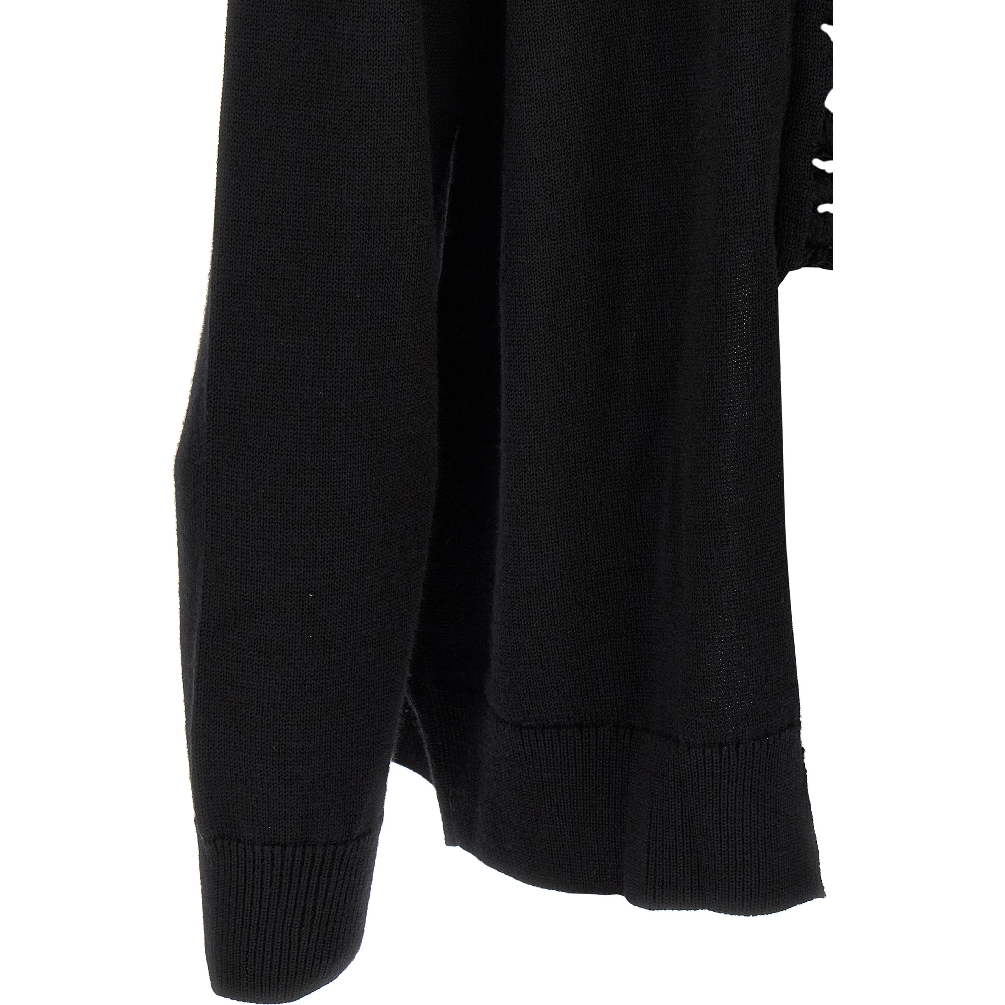Black Wool Cardigan