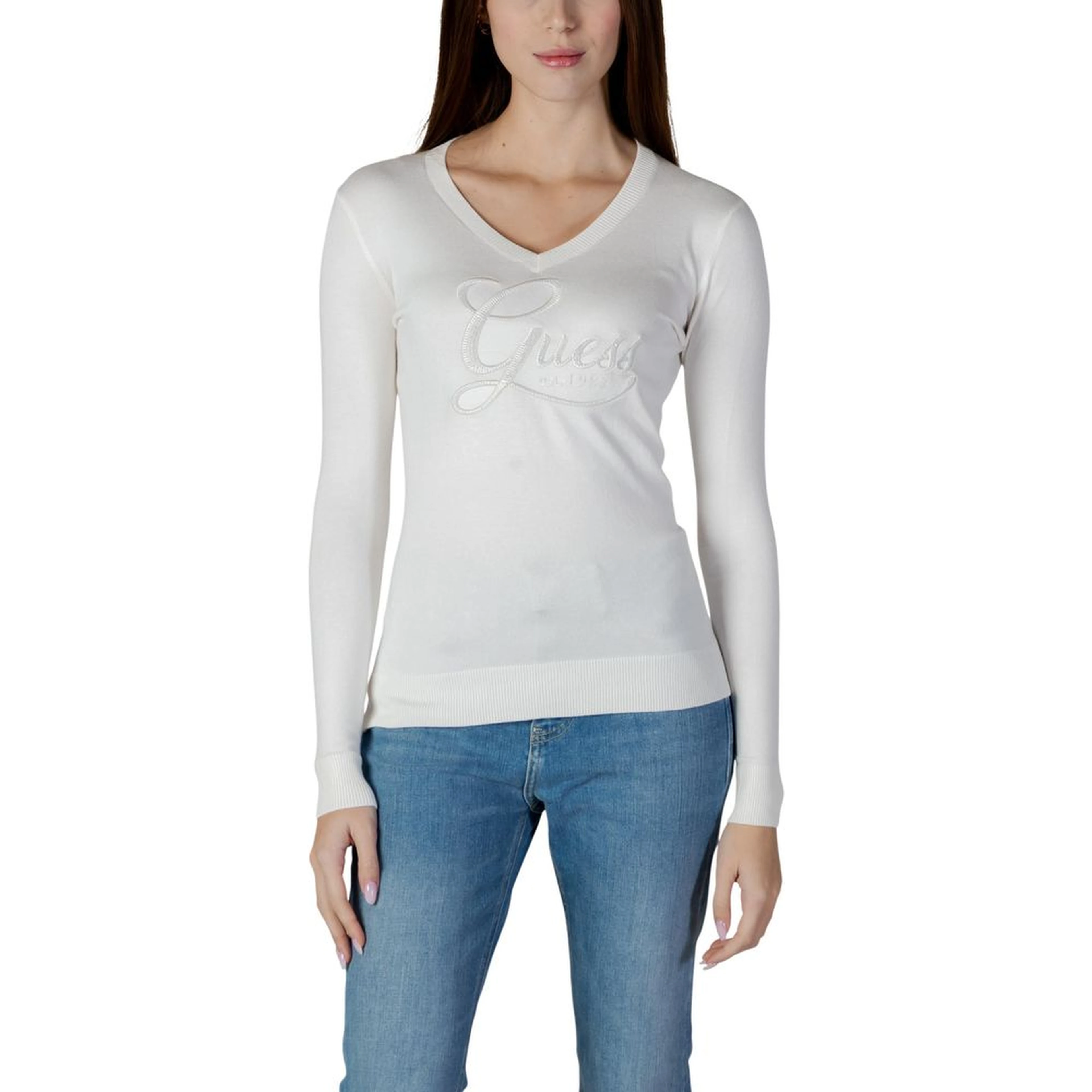Cream Viscose Sweatshirt