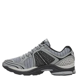 Gray Synthetic Athletic Sneakers