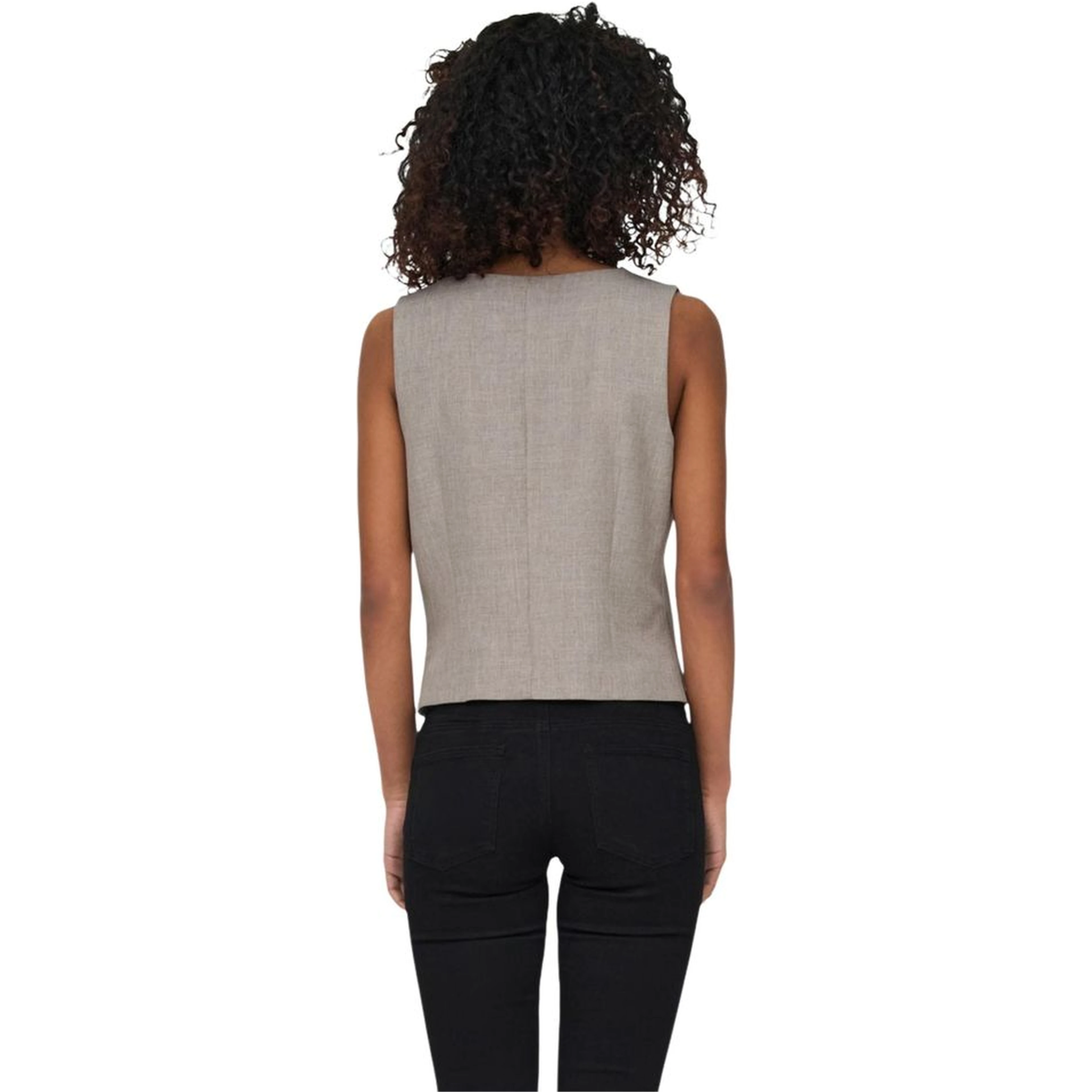 Beige Polyester Waistcoat
