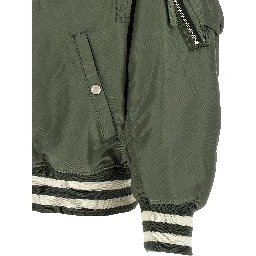 Bicolor Nylon Bomber
