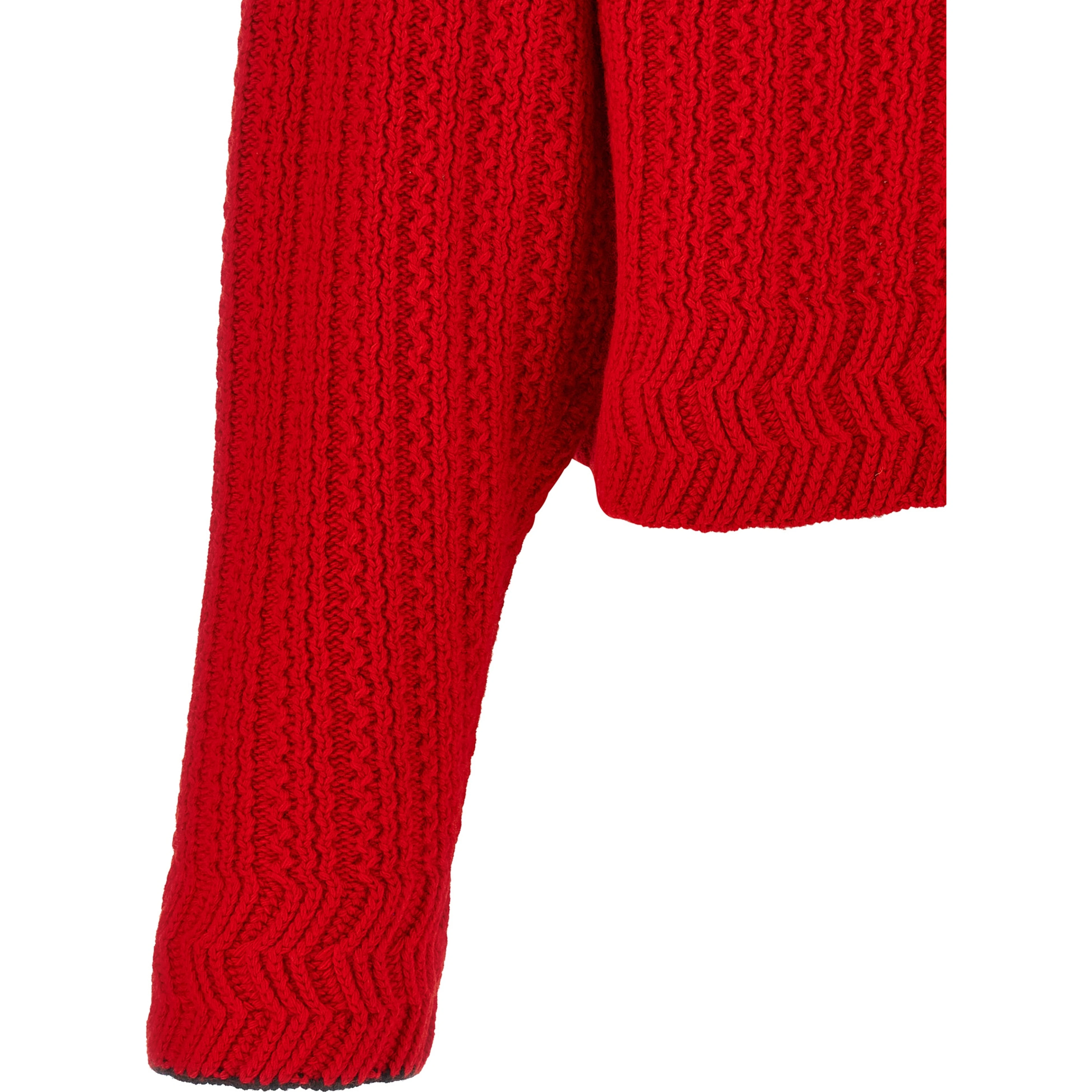 Red Wool Cardigan