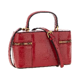 Red Calfskin Crossbody Bag