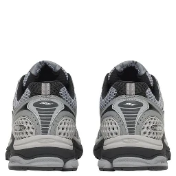 Gray Synthetic Athletic Sneakers