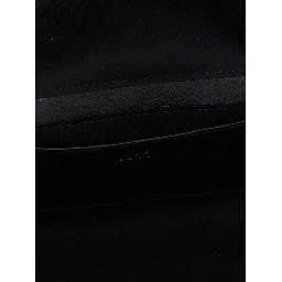 Black Buffalo Leather Shoulder Bag