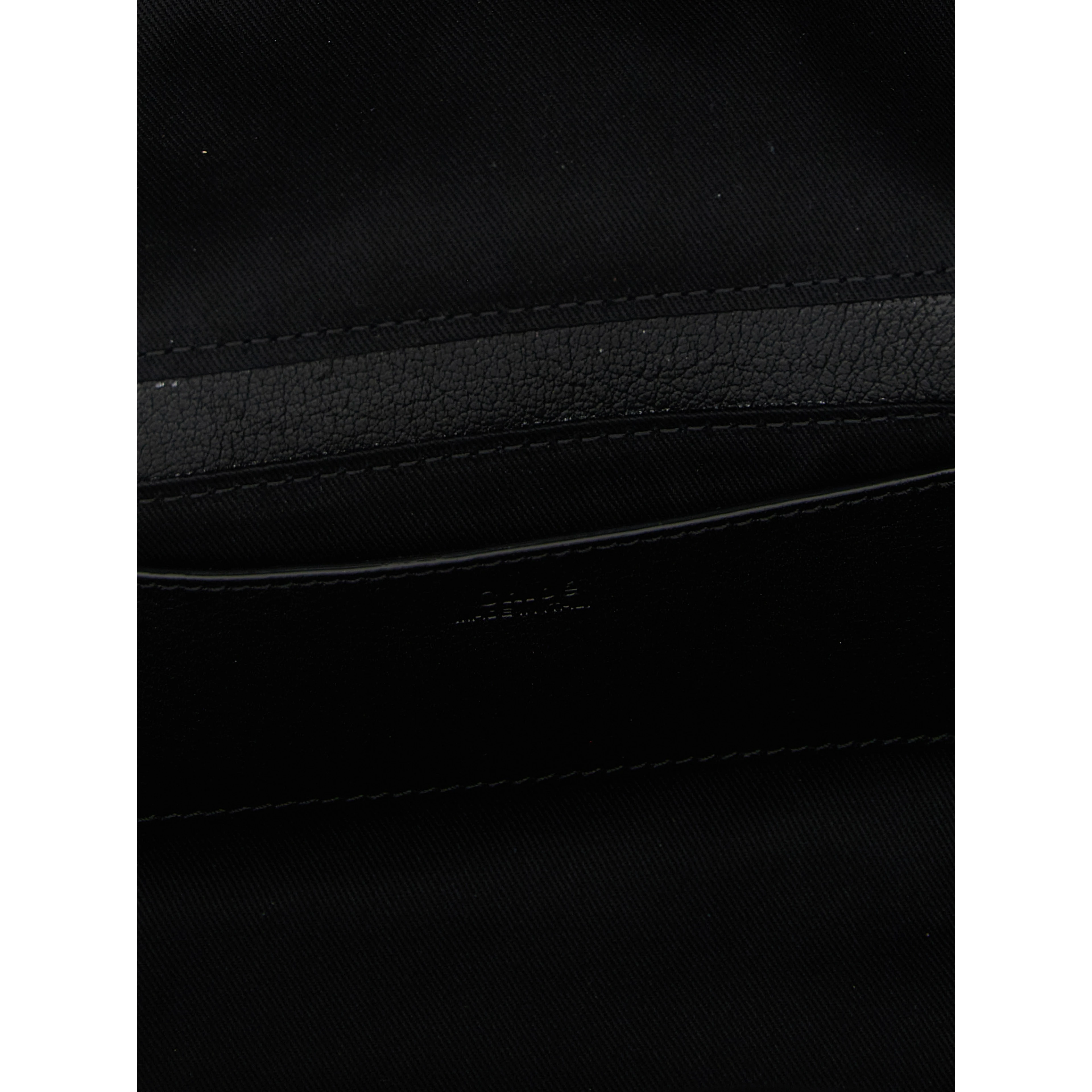 Black Buffalo Leather Shoulder Bag