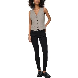 Beige Polyester Waistcoat