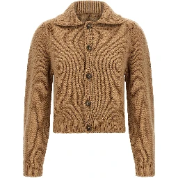 Beige Wool Cardigan