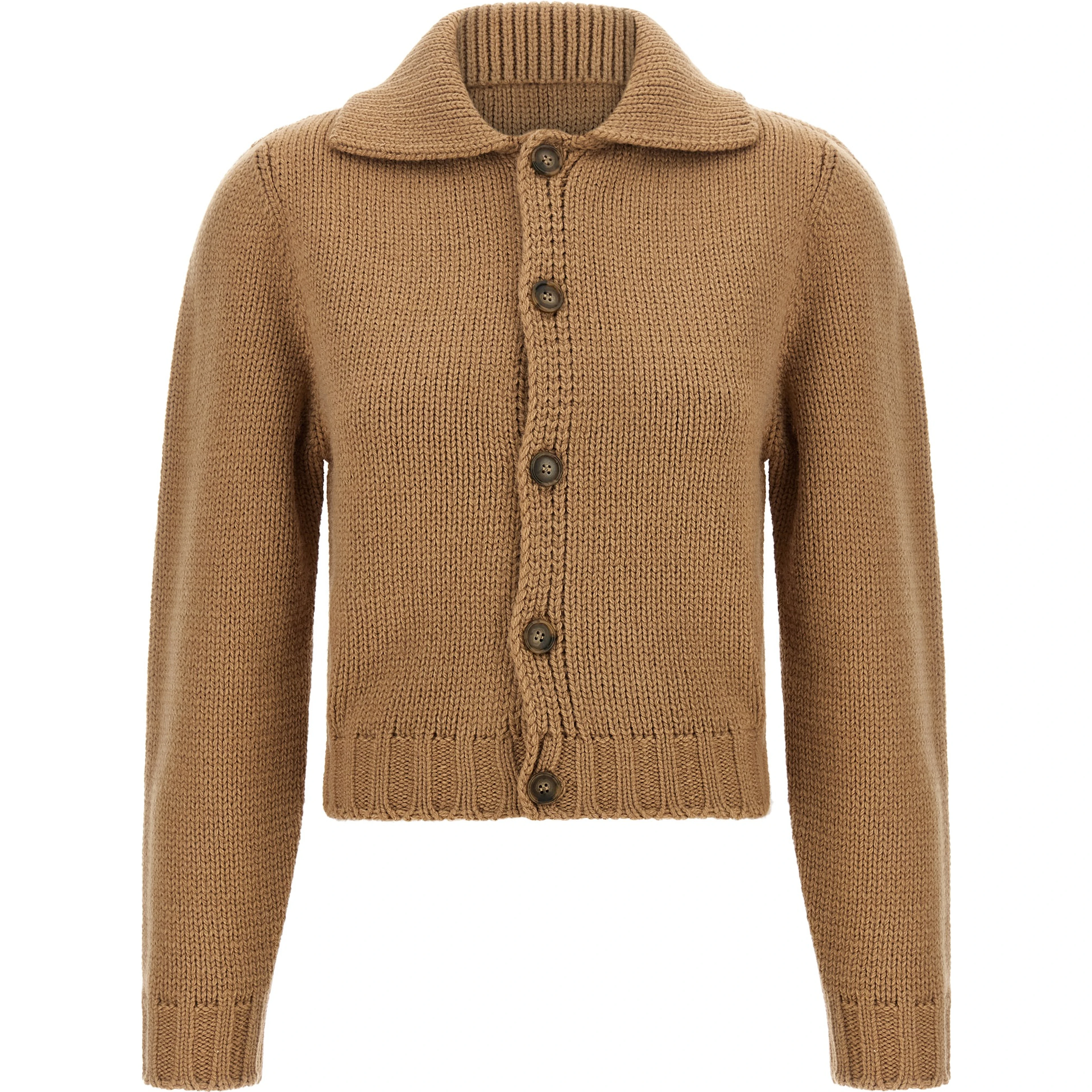 Beige Wool Cardigan