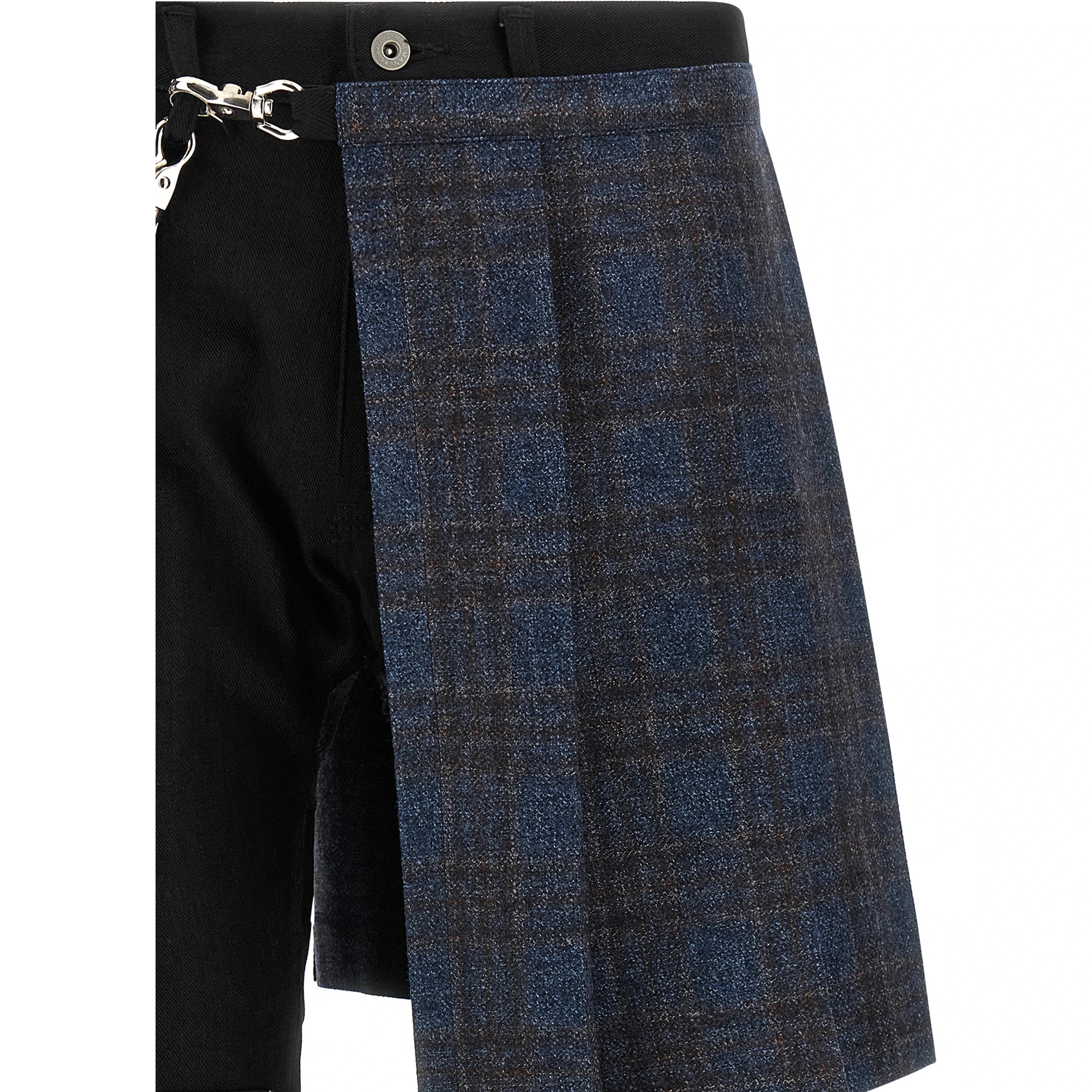 Black Cotton Straight-Leg Jeans