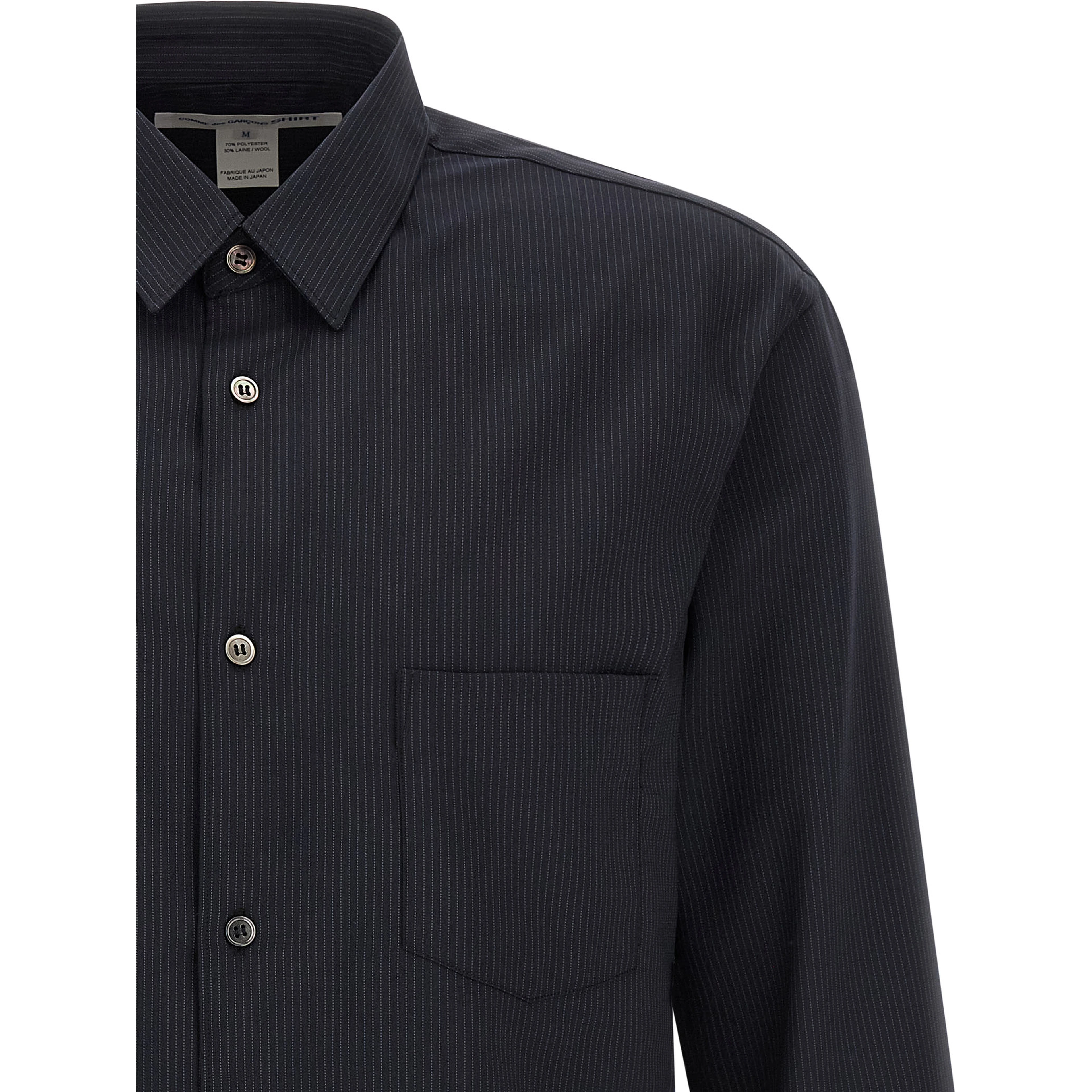 Blue Polyester Blouse