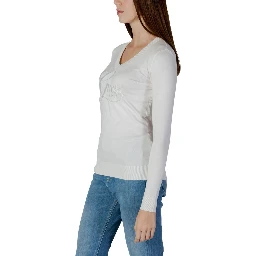 Cream Viscose Sweatshirt