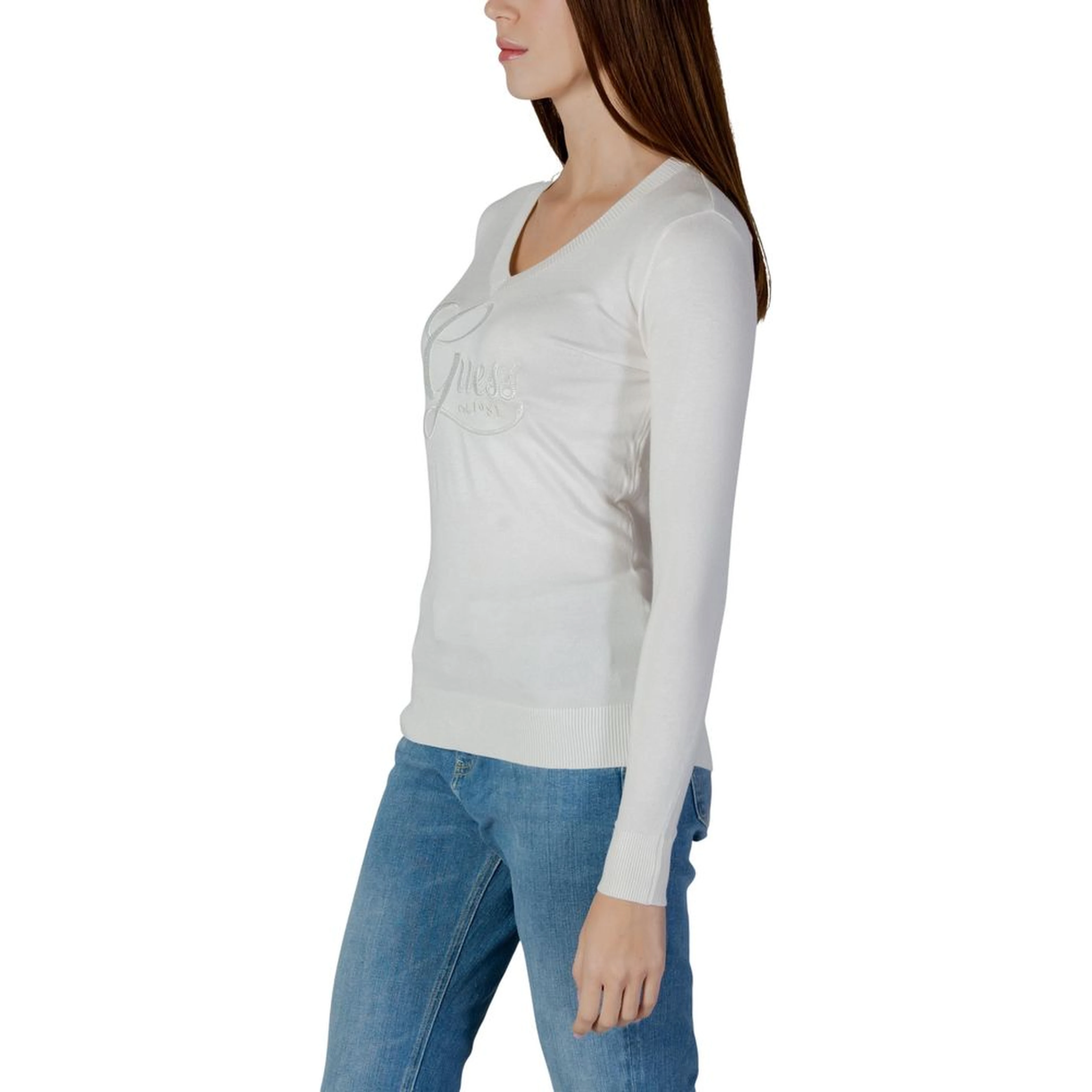 Cream Viscose Sweatshirt