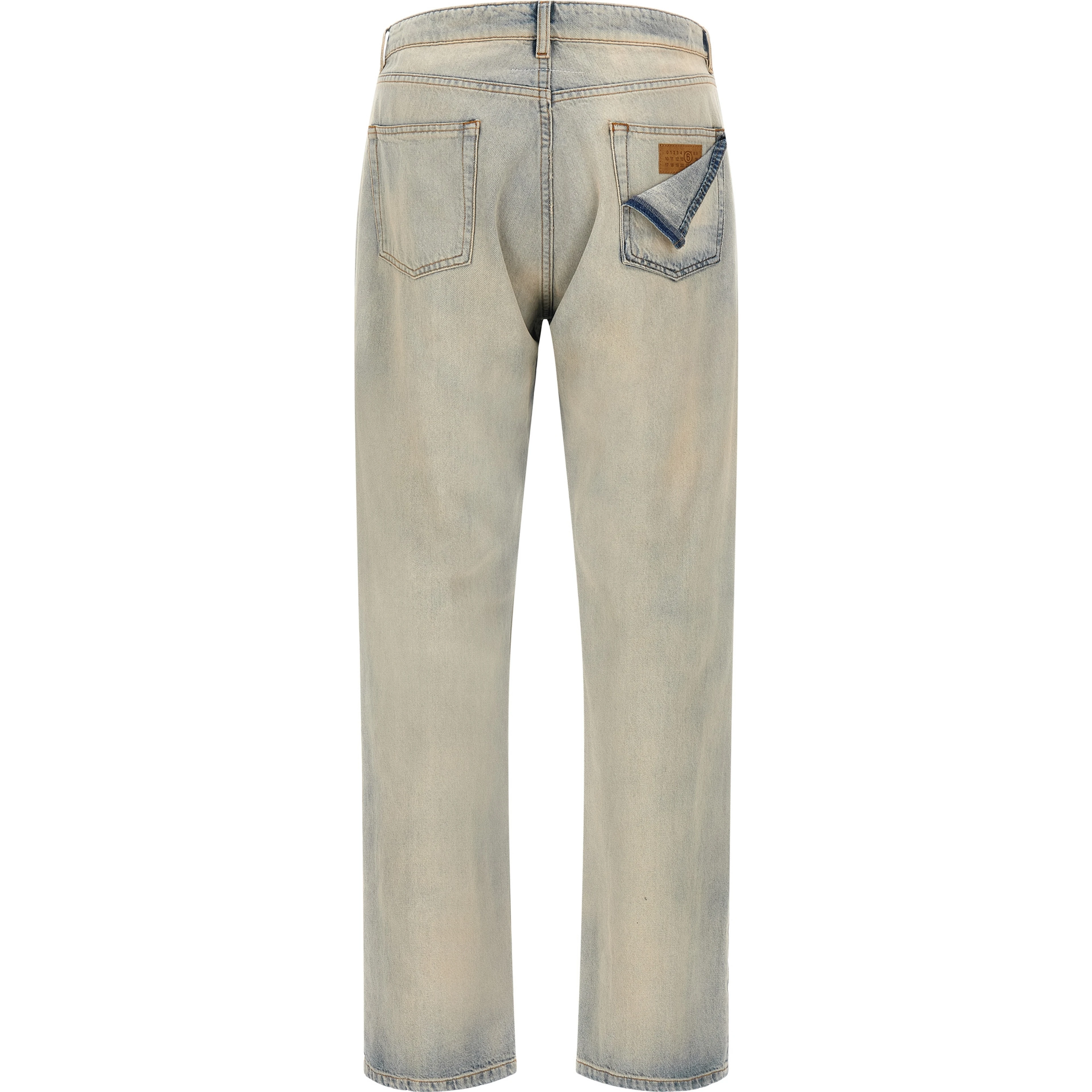 Blue Cotton Relaxed Fit Jeans