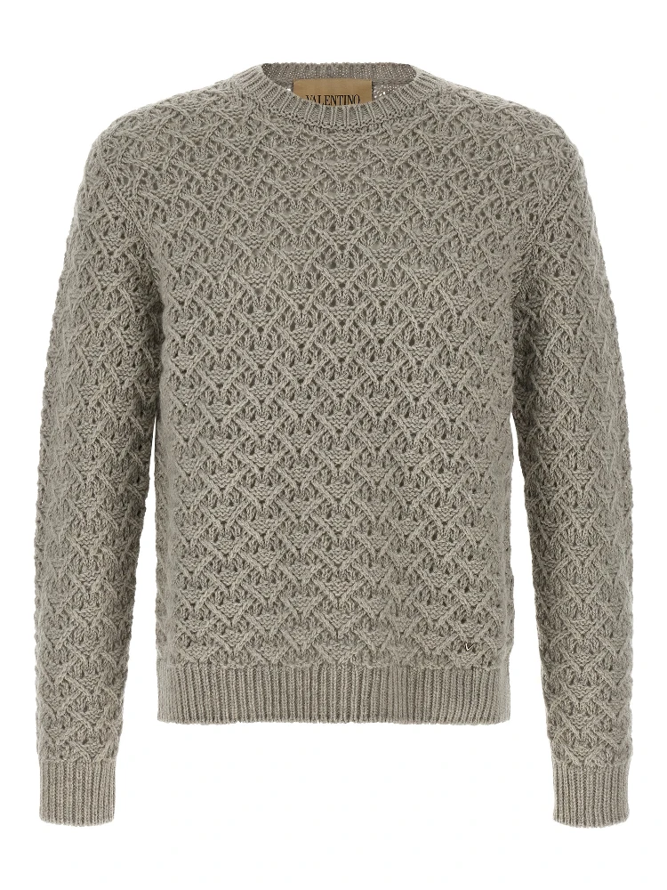 Gray Virgin Wool Cardigan